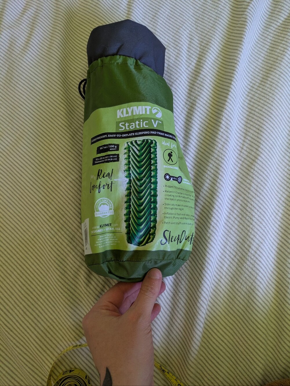 klymit static v sleeping pad